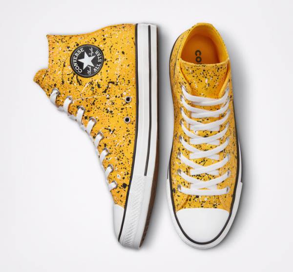 Converse Chuck Taylor All Star Archive Paint Splatter Sneakers High Hvide | CV-846BJX