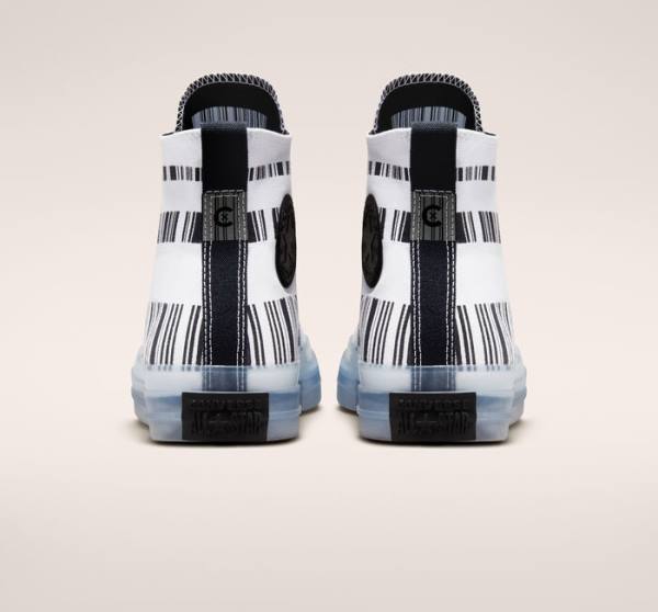 Converse Chuck Taylor All Star CX Translucent Barcode Sneakers High Hvide Sort | CV-602ZOR