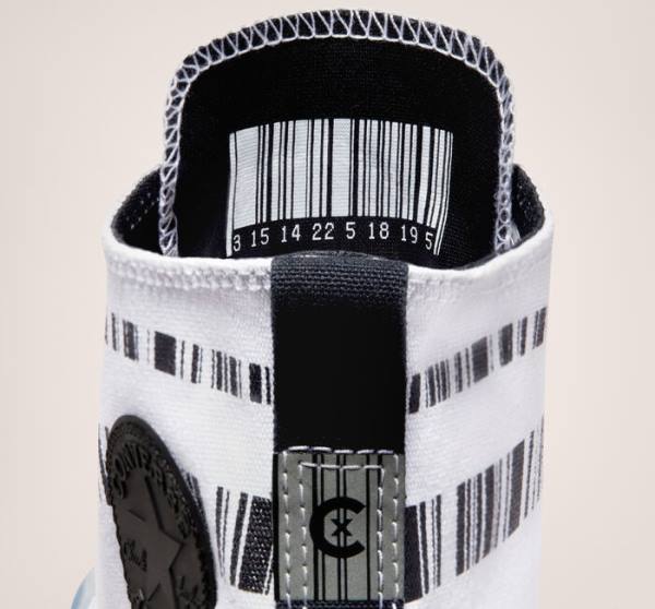 Converse Chuck Taylor All Star CX Translucent Barcode Sneakers High Hvide Sort | CV-602ZOR