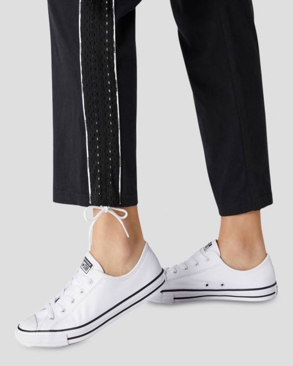 Converse Chuck Taylor All Star Dainty Læder Sneakers Low Hvide | CV-310JAV