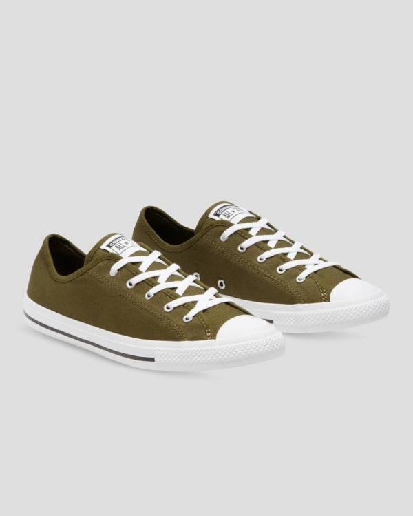 Converse Chuck Taylor All Star Dainty Mix And Match Sneakers Low Olivengrøn Blå | CV-907DLG
