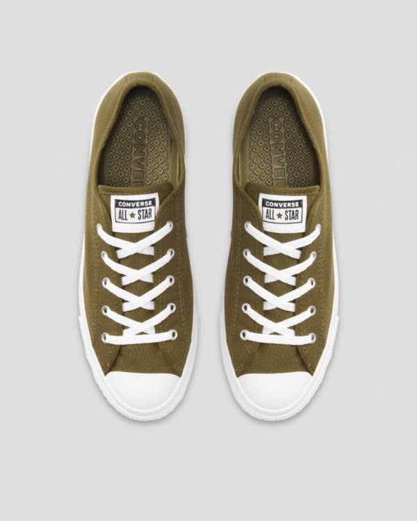Converse Chuck Taylor All Star Dainty Mix And Match Sneakers Low Olivengrøn Blå | CV-907DLG