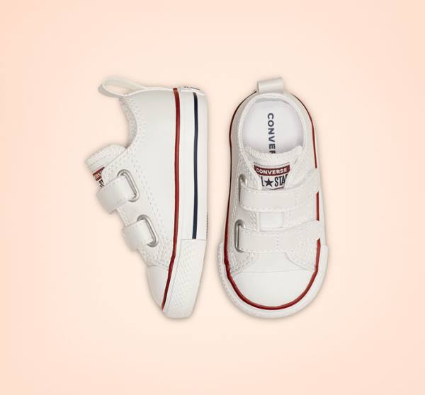 Converse Chuck Taylor All Star Easy-On Læder Sneakers Low Hvide | CV-068NEG