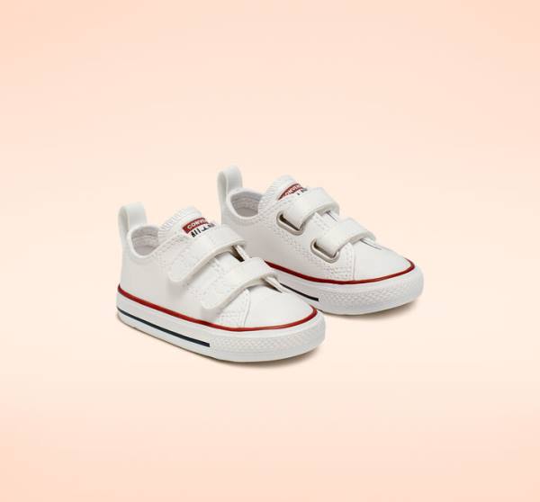 Converse Chuck Taylor All Star Easy-On Læder Sneakers Low Hvide | CV-068NEG