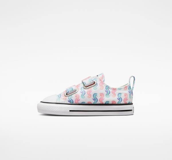 Converse Chuck Taylor All Star Easy-On Seahorses Sneakers Low Hvide Lyserød Lyse | CV-526WAY