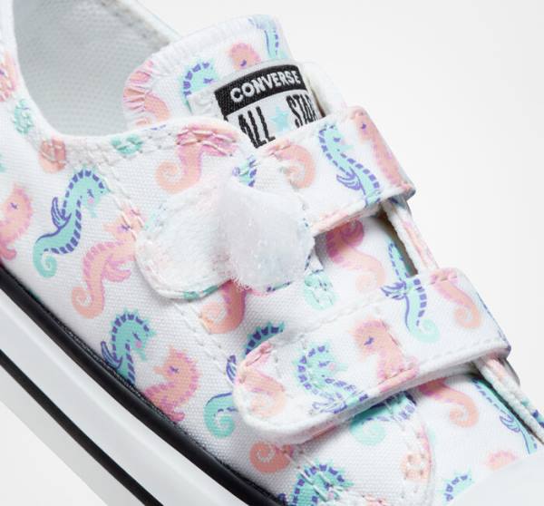 Converse Chuck Taylor All Star Easy-On Seahorses Sneakers Low Hvide Lyserød Lyse | CV-526WAY