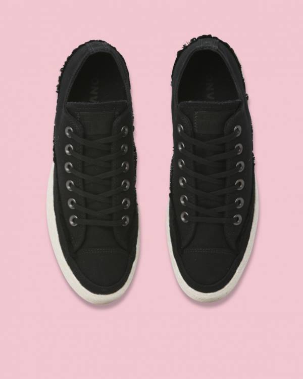 Converse Chuck Taylor All Star Espadrillos Platform Sneakers Low Sort | CV-398FAX