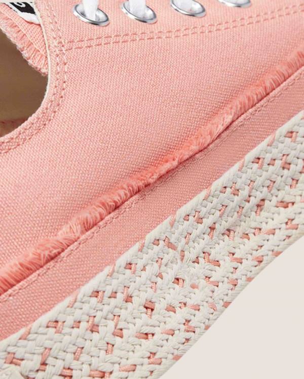 Converse Chuck Taylor All Star Espadrillos Platform Sneakers Low Lyserød | CV-520RBF