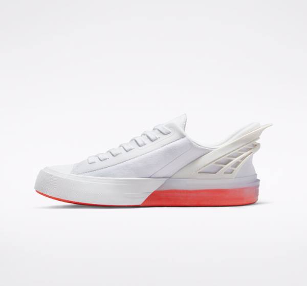Converse Chuck Taylor All Star FlyEase Sneakers Low Hvide Sort Mango | CV-204LIP