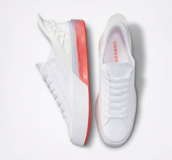 Converse Chuck Taylor All Star FlyEase Sneakers Low Hvide Sort Mango | CV-204LIP