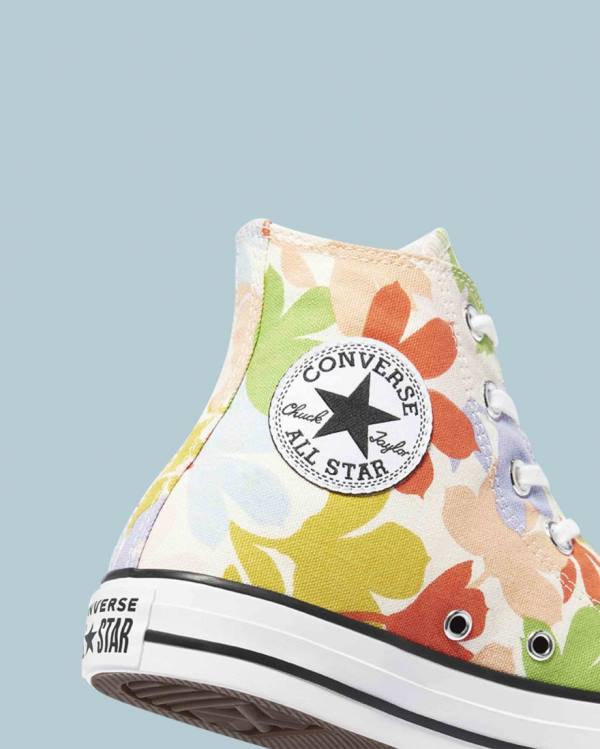 Converse Chuck Taylor All Star Garden Party All Over Sneakers High Beige | CV-561FMT