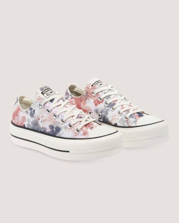 Converse Chuck Taylor All Star Lift Festival Sneakers Low Grå Lyserød | CV-351PDG