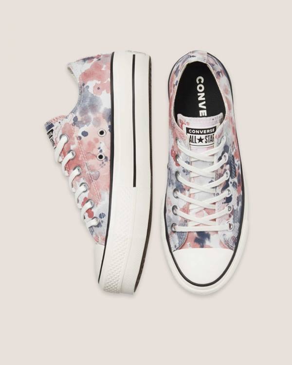 Converse Chuck Taylor All Star Lift Festival Sneakers Low Grå Lyserød | CV-351PDG