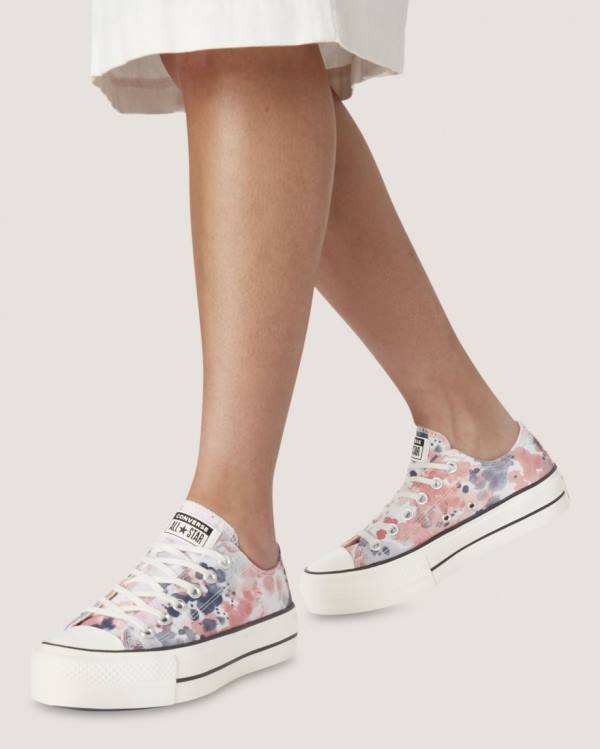 Converse Chuck Taylor All Star Lift Festival Sneakers Low Grå Lyserød | CV-351PDG