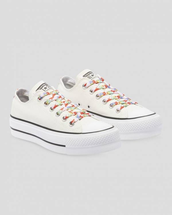 Converse Chuck Taylor All Star Lift Garden Party Sneakers Low Beige | CV-451QOW
