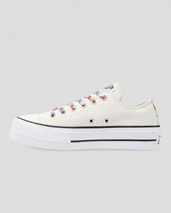 Converse Chuck Taylor All Star Lift Garden Party Sneakers Low Beige | CV-451QOW