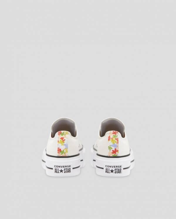 Converse Chuck Taylor All Star Lift Garden Party Sneakers Low Beige | CV-451QOW