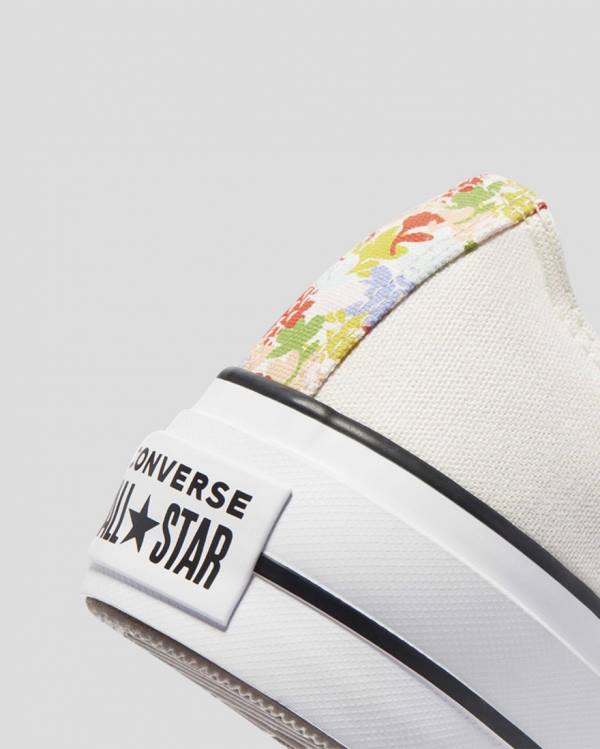 Converse Chuck Taylor All Star Lift Garden Party Sneakers Low Beige | CV-451QOW