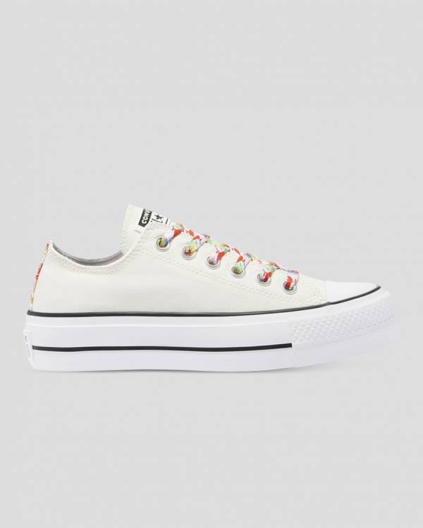 Converse Chuck Taylor All Star Lift Garden Party Sneakers Low Beige | CV-451QOW