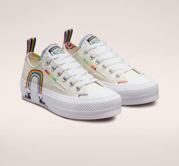 Converse Chuck Taylor All Star Lift Platform Pride Sneakers Low Rød | CV-213IWE