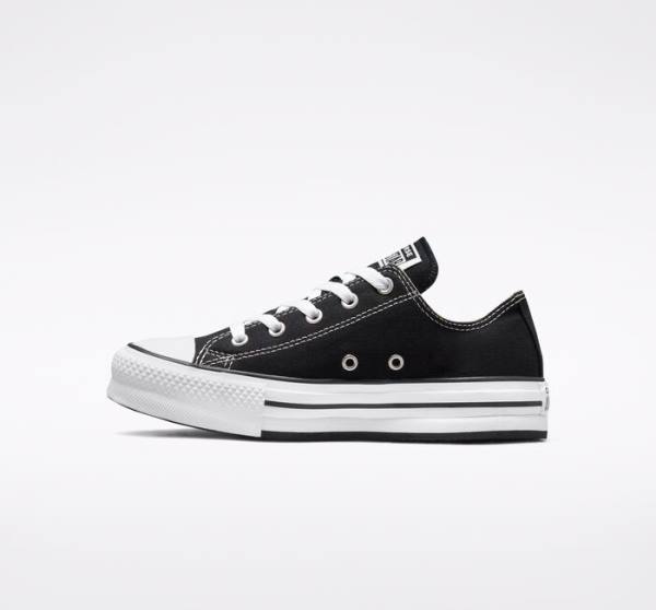 Converse Chuck Taylor All Star Lift Platform Sneakers Low Sort Hvide | CV-547ATH