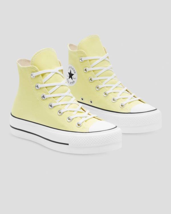 Converse Chuck Taylor All Star Lift Seasonal Colour Sneakers High Gul | CV-179AYO