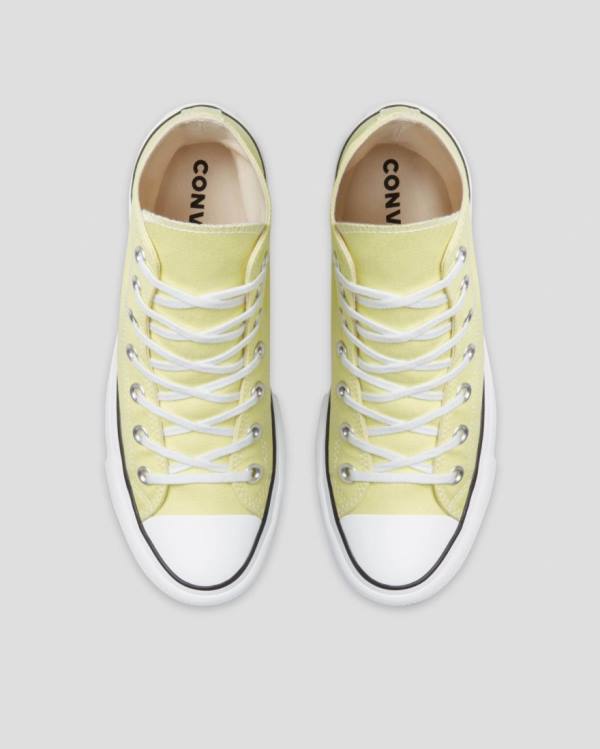 Converse Chuck Taylor All Star Lift Seasonal Colour Sneakers High Gul | CV-179AYO