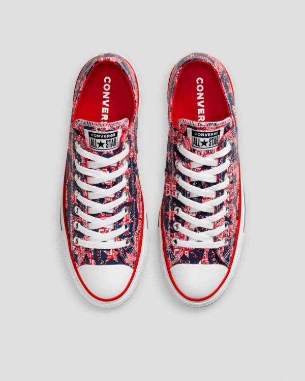 Converse Chuck Taylor All Star Logo Replay Sneakers Low Rød Sort | CV-493CAH
