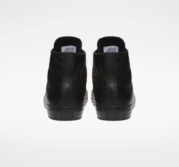 Converse Chuck Taylor All Star Læder Sneakers High Sort | CV-281CVM