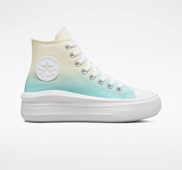 Udsalg Sneakers High - Chuck Taylor All Move Platform Ombre Dame Hvide