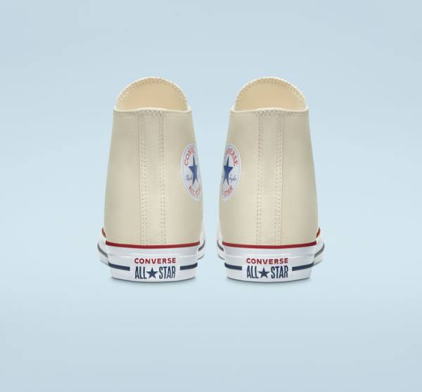 Converse Chuck Taylor All Star Natural Ivory Sneakers High Beige Hvide | CV-067AMX