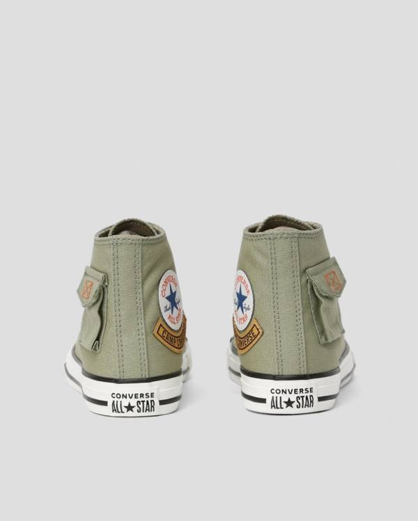 Converse Chuck Taylor All Star Pocket Camp Sneakers High Grøn | CV-563KMC