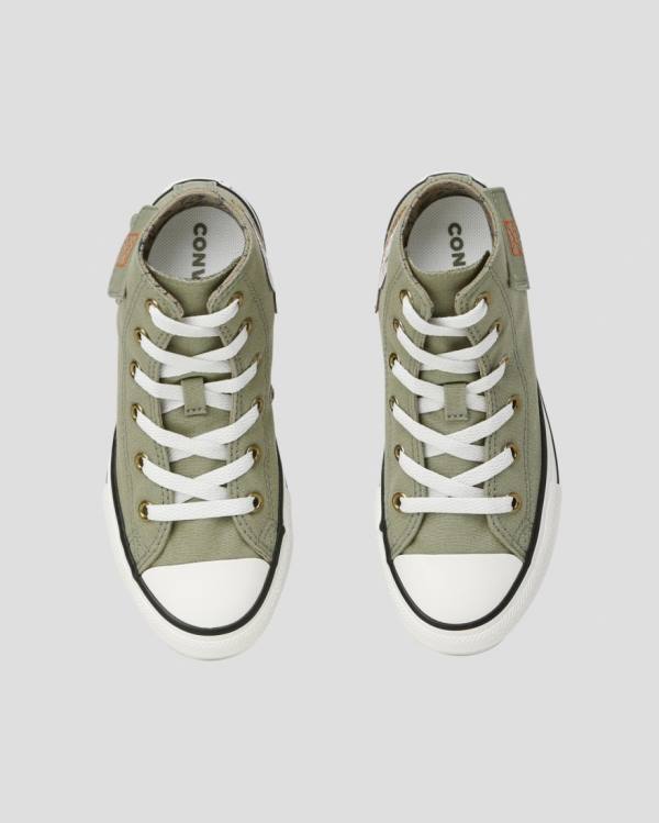 Converse Chuck Taylor All Star Pocket Camp Sneakers High Grøn | CV-563KMC