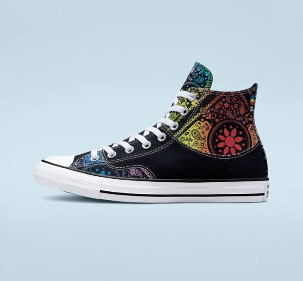 Converse Chuck Taylor All Star Pride Sneakers High Sort Rød | CV-297UIY
