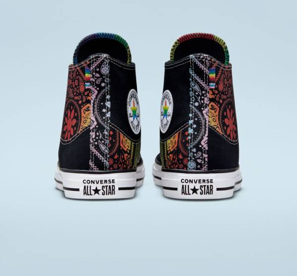 Converse Chuck Taylor All Star Pride Sneakers High Sort Rød | CV-297UIY