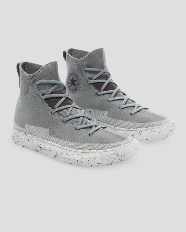 Converse Chuck Taylor All Star Renew Crater Knit Sneakers High Grå | CV-583QRB