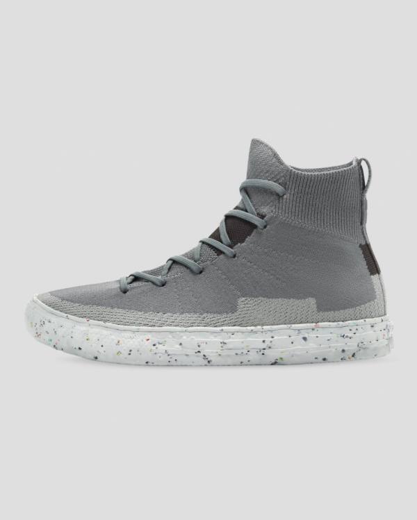 Converse Chuck Taylor All Star Renew Crater Knit Sneakers High Grå | CV-583QRB