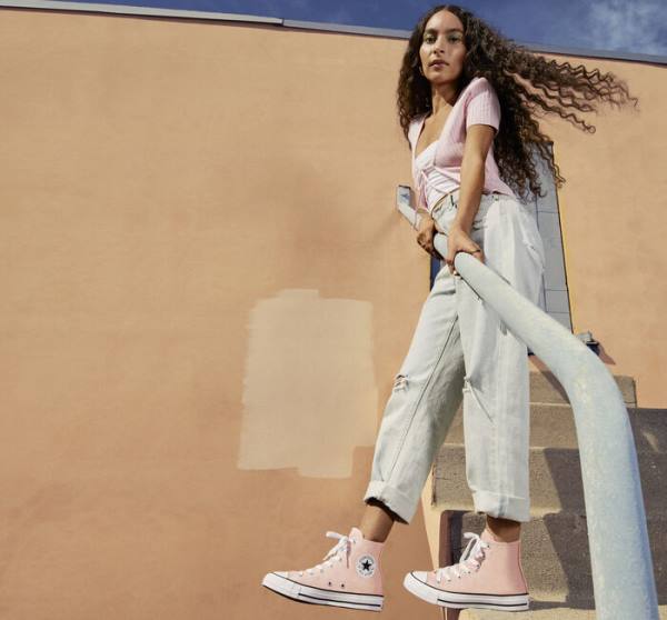 Converse Chuck Taylor All Star Seasonal Color Sneakers High Lyserød | CV-372WLK