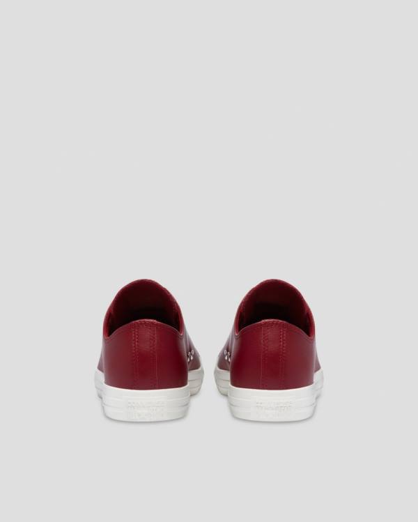 Converse Chuck Taylor All Star Seasonal Læder Sneakers Low Bordeaux | CV-672KPM