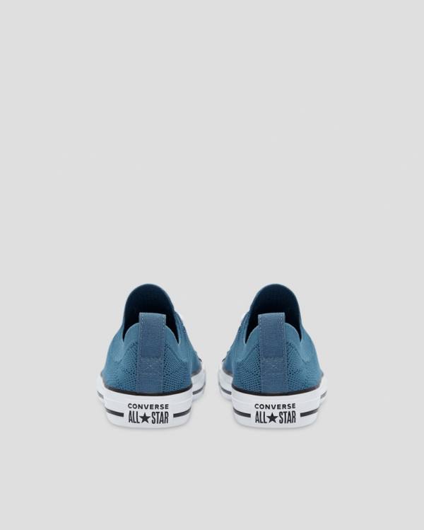 Converse Chuck Taylor All Star Shoreline Knit Glitter Sneakers Low Blå | CV-082TOP
