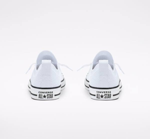 Converse Chuck Taylor All Star Shoreline Knit Slip Sneakers Low Hvide Sort Hvide | CV-639YIS