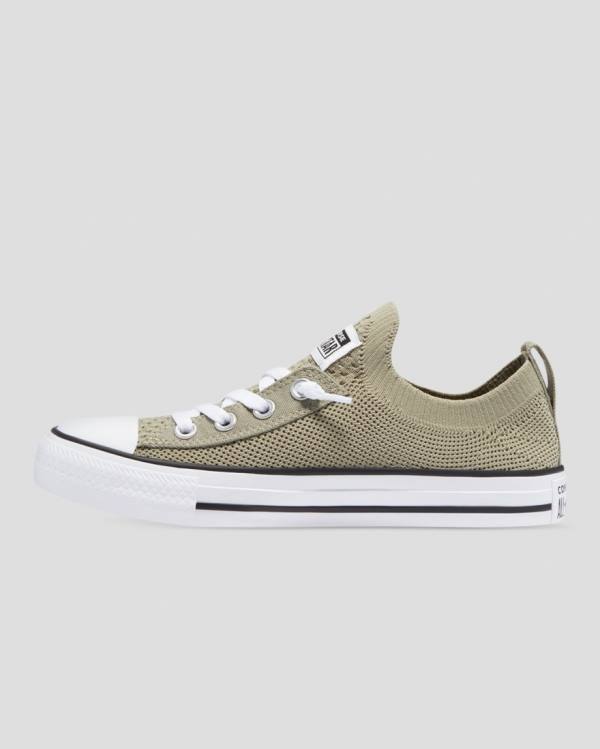 Converse Chuck Taylor All Star Shoreline Knit Slip Sneakers Low Grøn | CV-819ABH