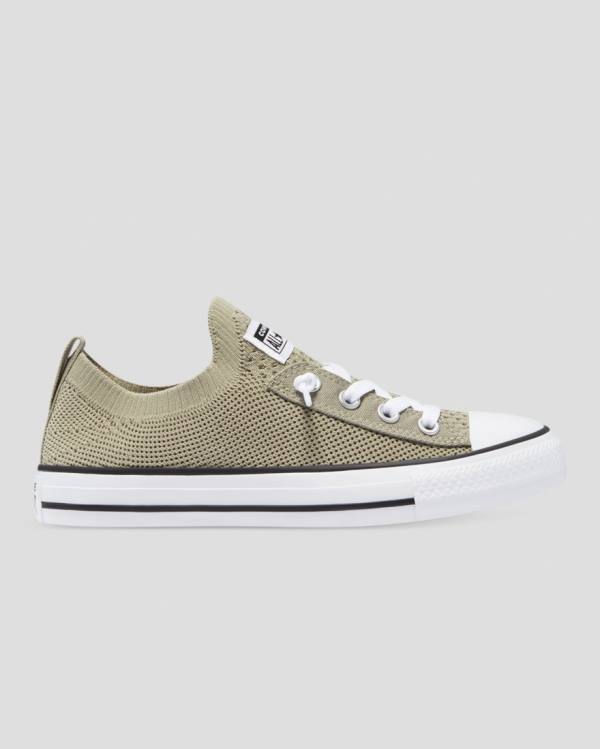 Converse Chuck Taylor All Star Shoreline Knit Slip Sneakers Low Grøn | CV-819ABH
