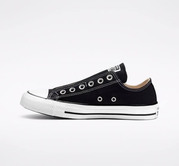 Converse Chuck Taylor All Star Slip Sneakers Low Sort Hvide | CV-126OGA