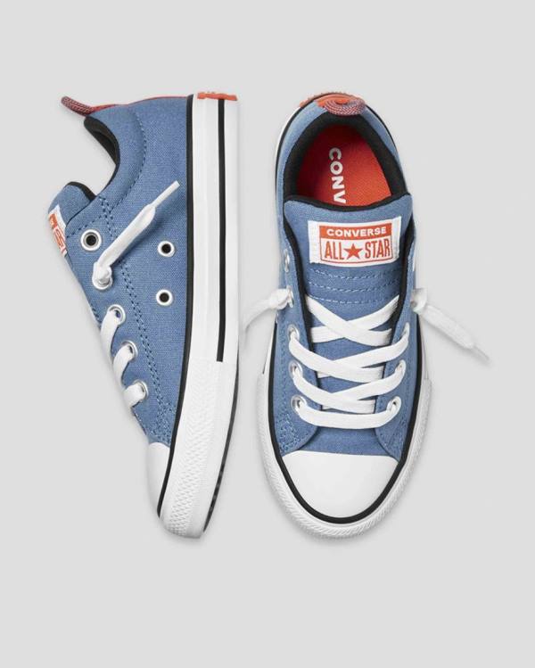 Converse Chuck Taylor All Star Street Slip Sneakers Low Blå | CV-726UQY
