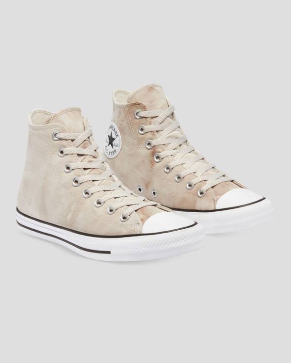 Converse Chuck Taylor All Star Summer Daze Wash Sneakers High Khaki | CV-165BOE
