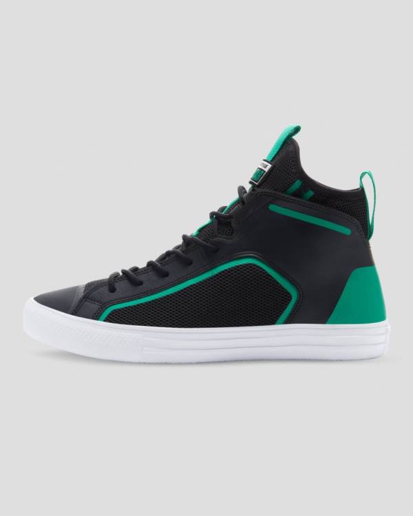 Converse Chuck Taylor All Star Ultra Sneakers High Sort Grøn | CV-721SDL