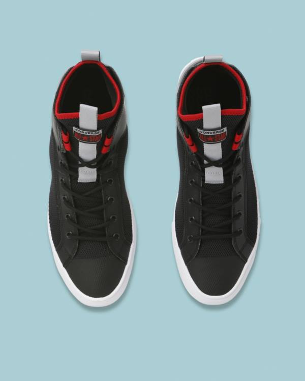 Converse Chuck Taylor All Star Ultra Syntetisk Læder Sneakers High Sort | CV-031XCJ