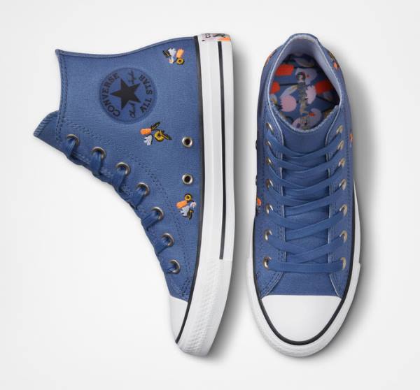 Converse Chuck Taylor All Star We Are Stronger Together Sneakers High Blå Indigo | CV-387VES