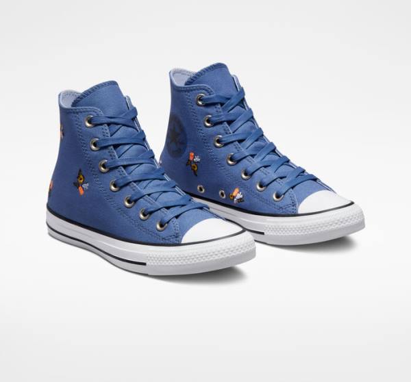 Converse Chuck Taylor All Star We Are Stronger Together Sneakers High Blå Indigo | CV-387VES